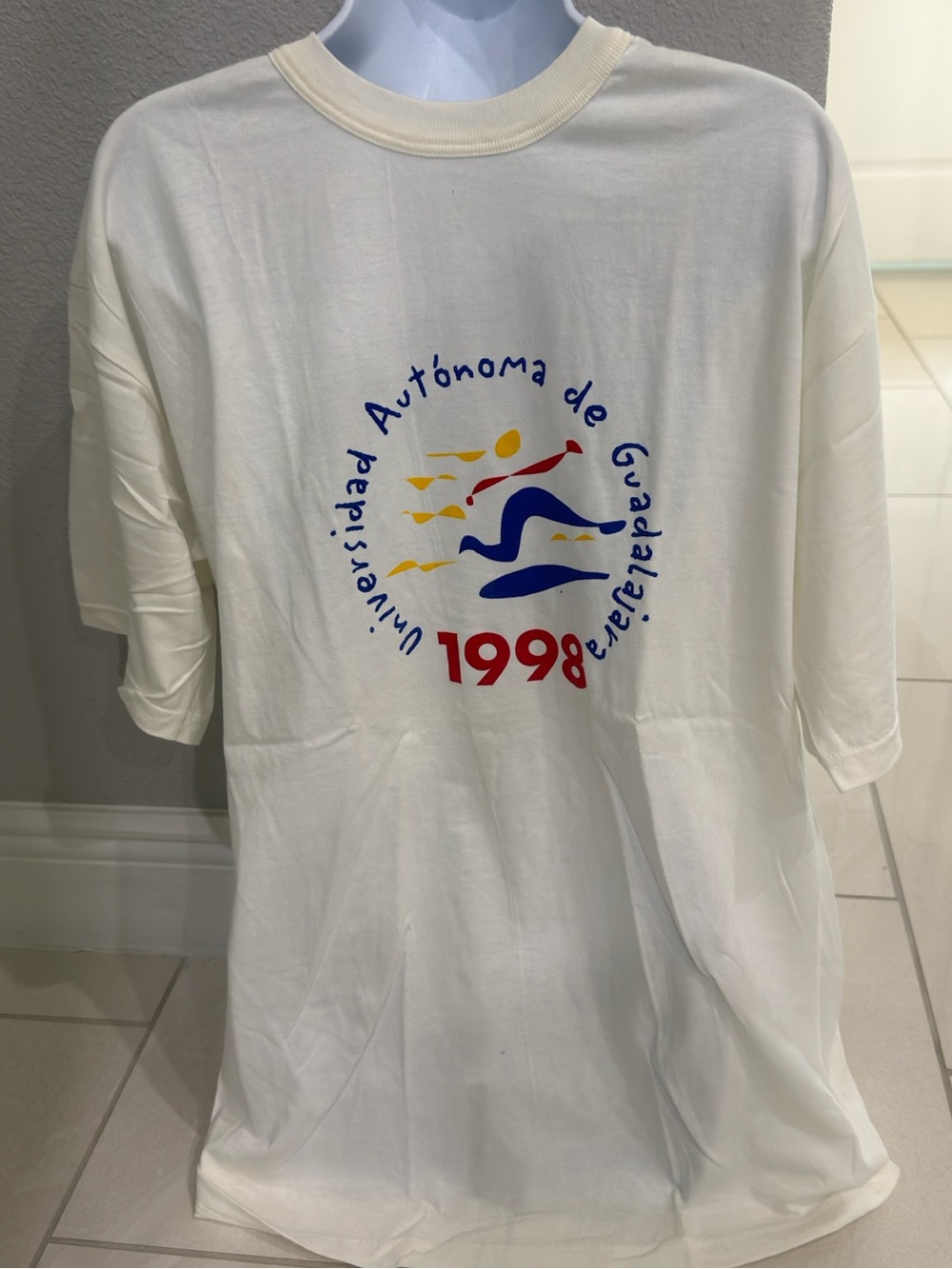 1998 White Graphic Swim Tee -